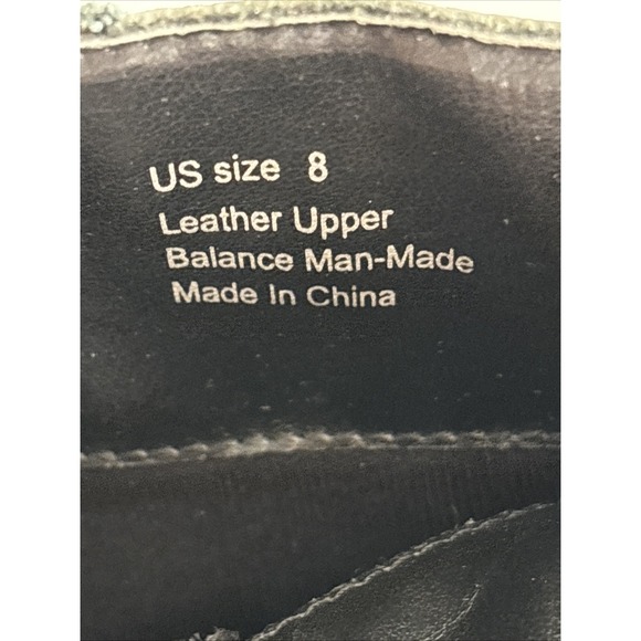 Sbicca Vintage Collection Black Lug Sole Block 3" Heel Platform Base Ankle‎ 8 - Picture 5 of 9